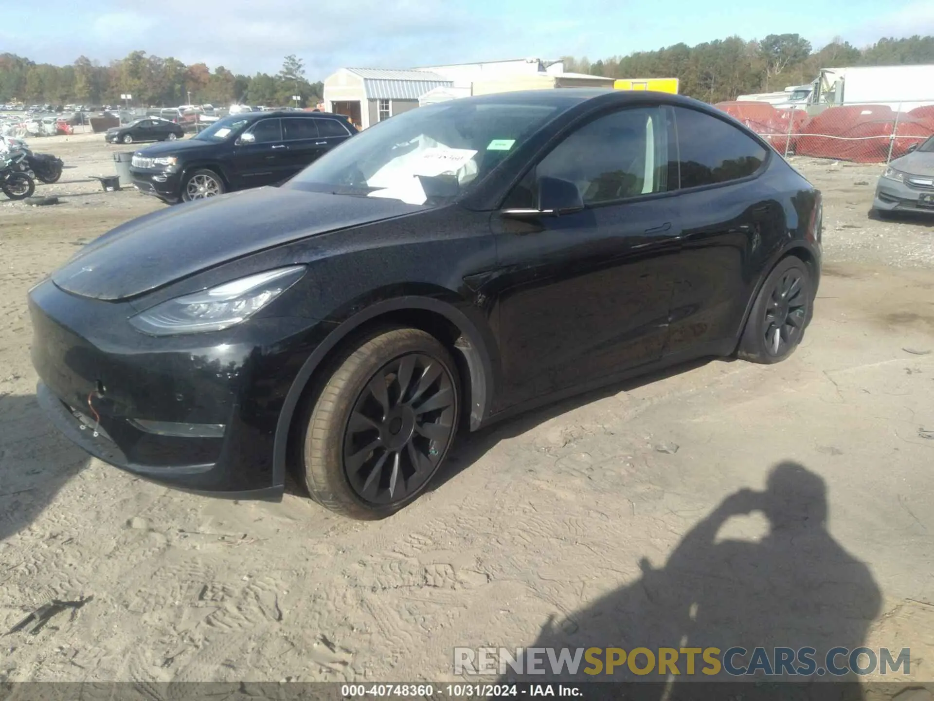 2 Photograph of a damaged car 5YJYGDEE1LF025442 TESLA MODEL Y 2020