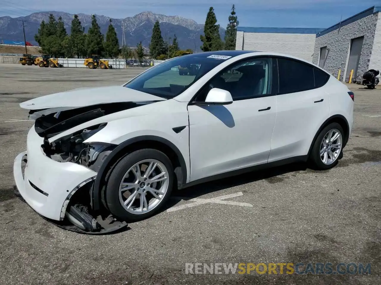 1 Photograph of a damaged car 5YJYGDEE1LF031953 TESLA MODEL Y 2020