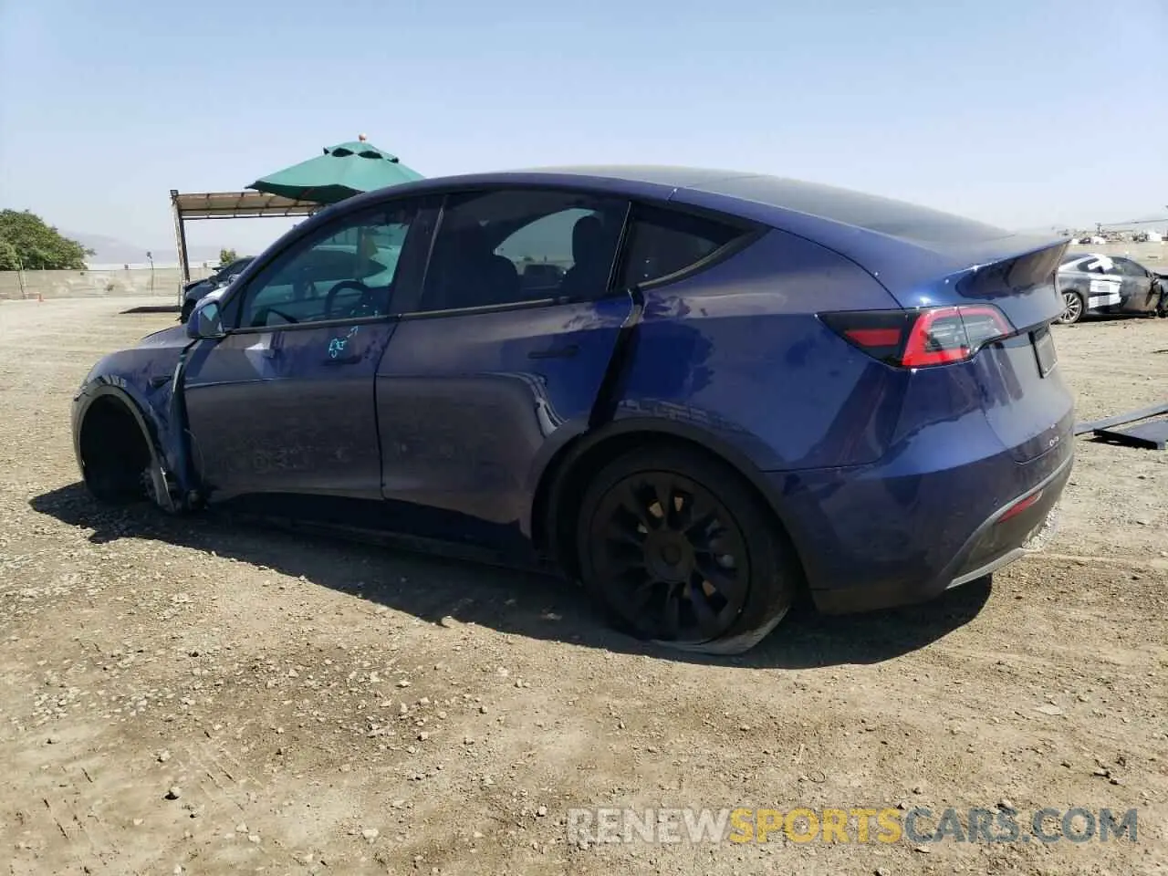 2 Photograph of a damaged car 5YJYGDEE1LF038224 TESLA MODEL Y 2020