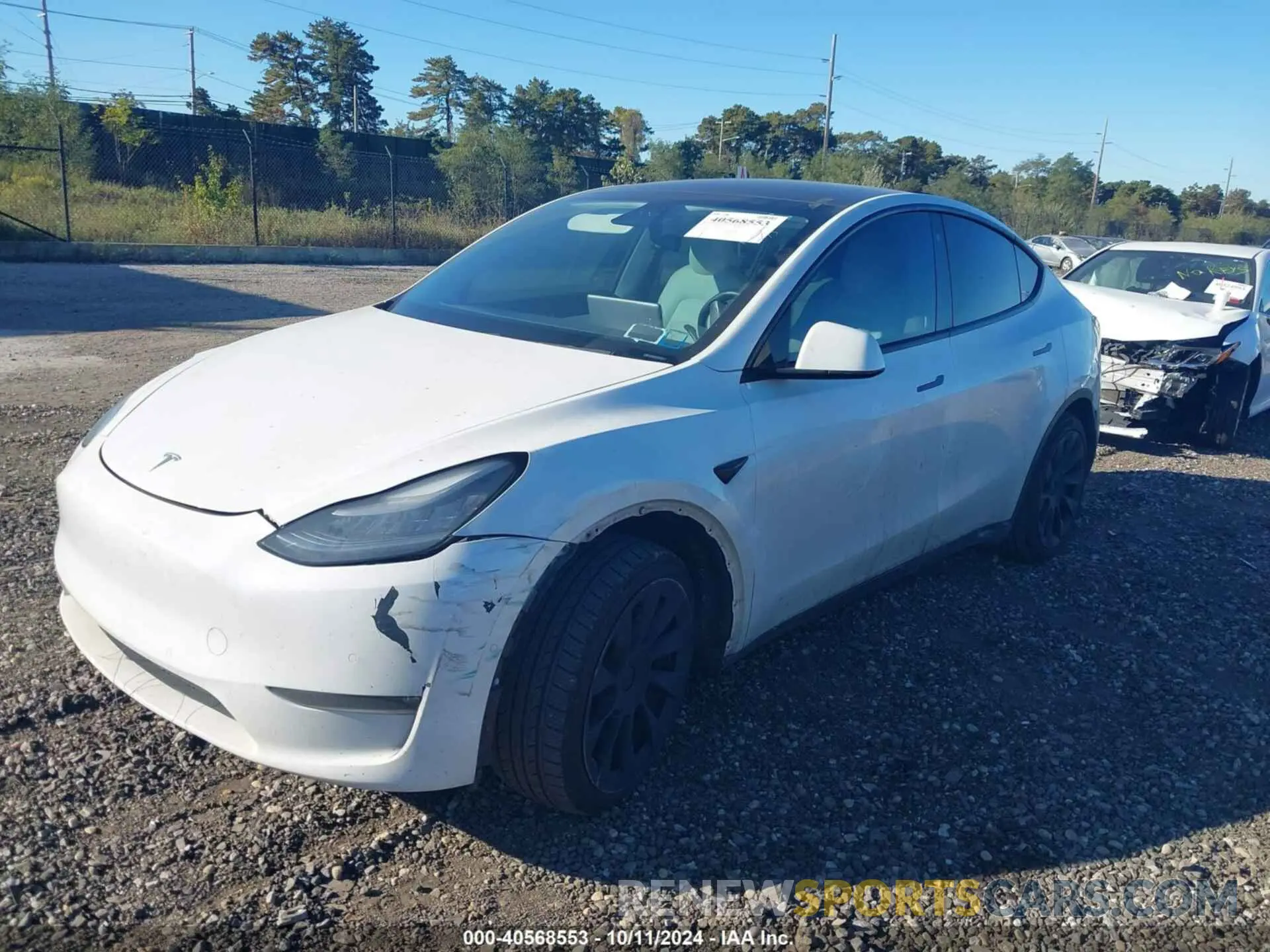2 Photograph of a damaged car 5YJYGDEE1LF040491 TESLA MODEL Y 2020