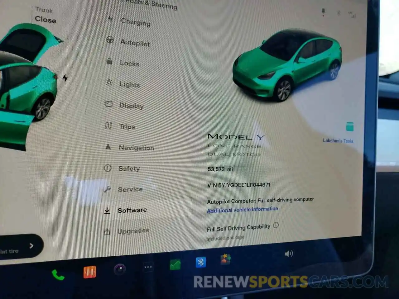 8 Photograph of a damaged car 5YJYGDEE1LF044671 TESLA MODEL Y 2020