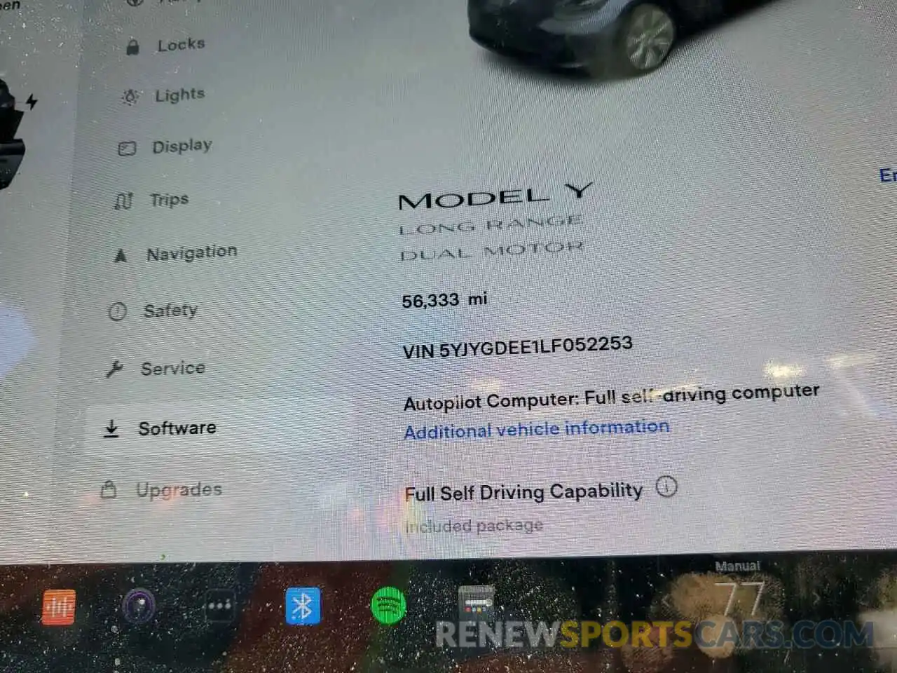 8 Photograph of a damaged car 5YJYGDEE1LF052253 TESLA MODEL Y 2020