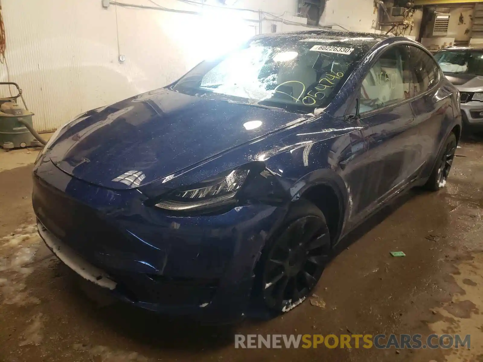 2 Photograph of a damaged car 5YJYGDEE1LF054746 TESLA MODEL Y 2020