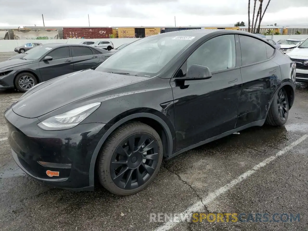 1 Photograph of a damaged car 5YJYGDEE2LF018466 TESLA MODEL Y 2020