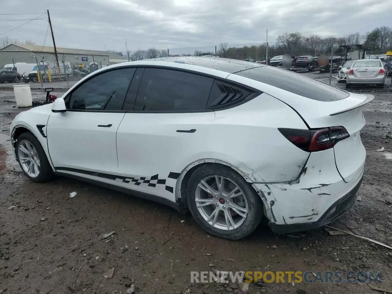 2 Photograph of a damaged car 5YJYGDEE2LF019133 TESLA MODEL Y 2020