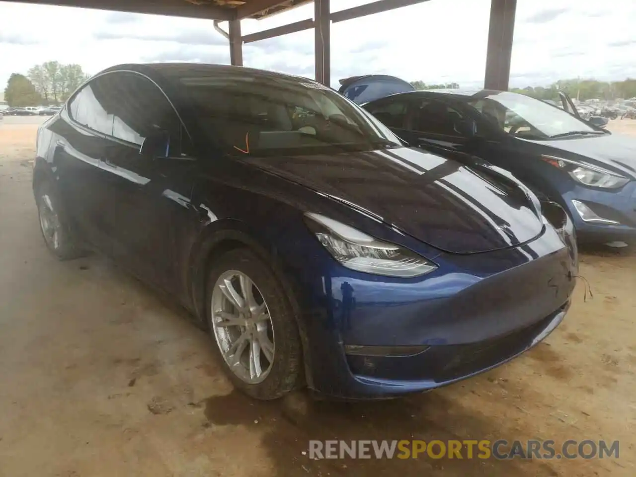 1 Photograph of a damaged car 5YJYGDEE2LF031833 TESLA MODEL Y 2020