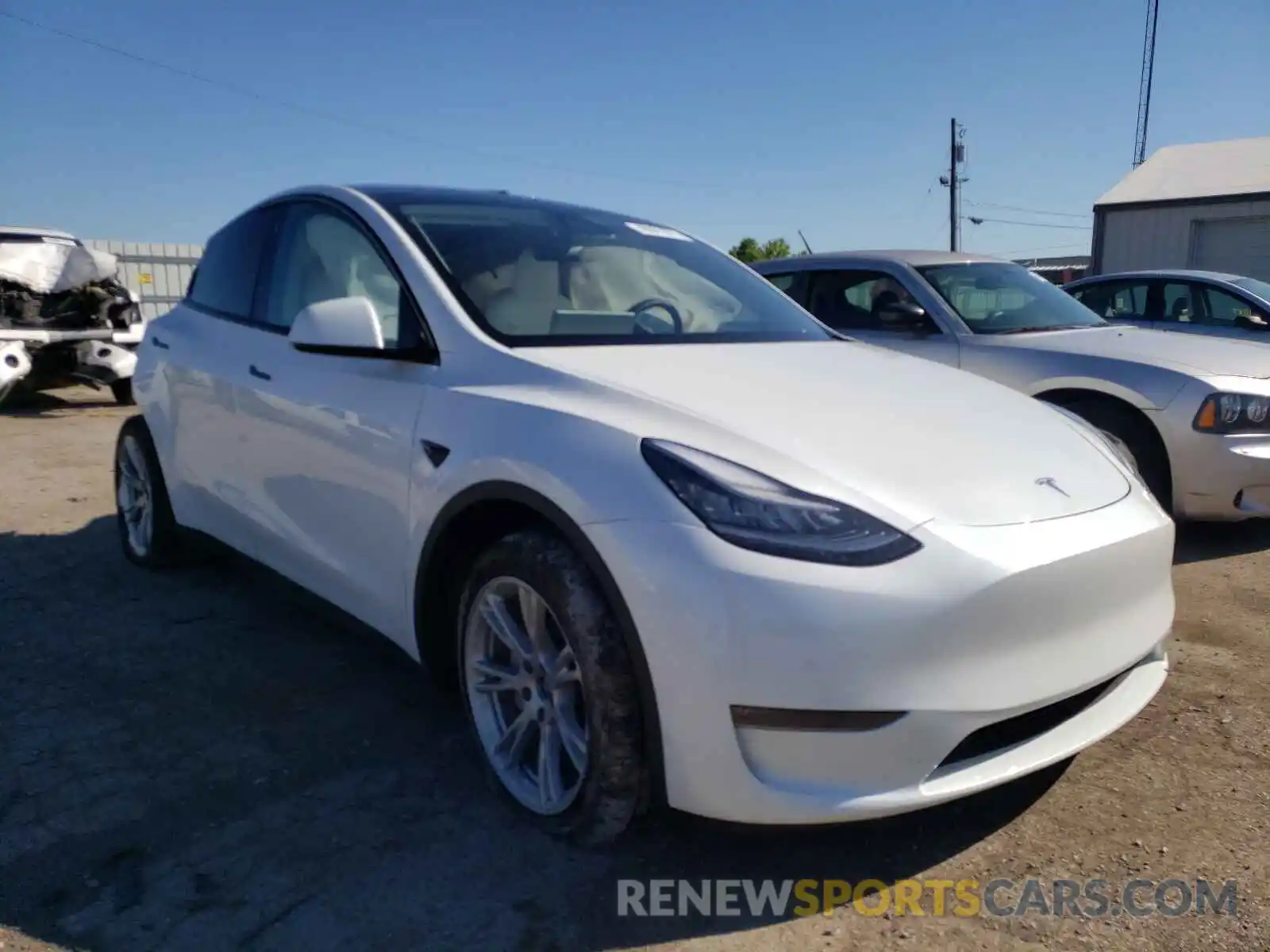 1 Photograph of a damaged car 5YJYGDEE2LF040824 TESLA MODEL Y 2020