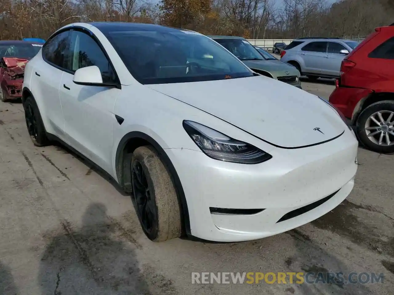 1 Photograph of a damaged car 5YJYGDEE2LF045005 TESLA MODEL Y 2020