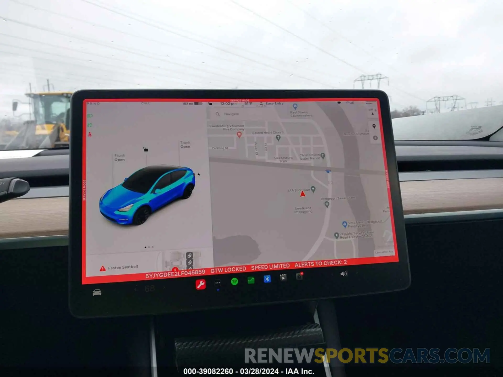 19 Photograph of a damaged car 5YJYGDEE2LF045859 TESLA MODEL Y 2020