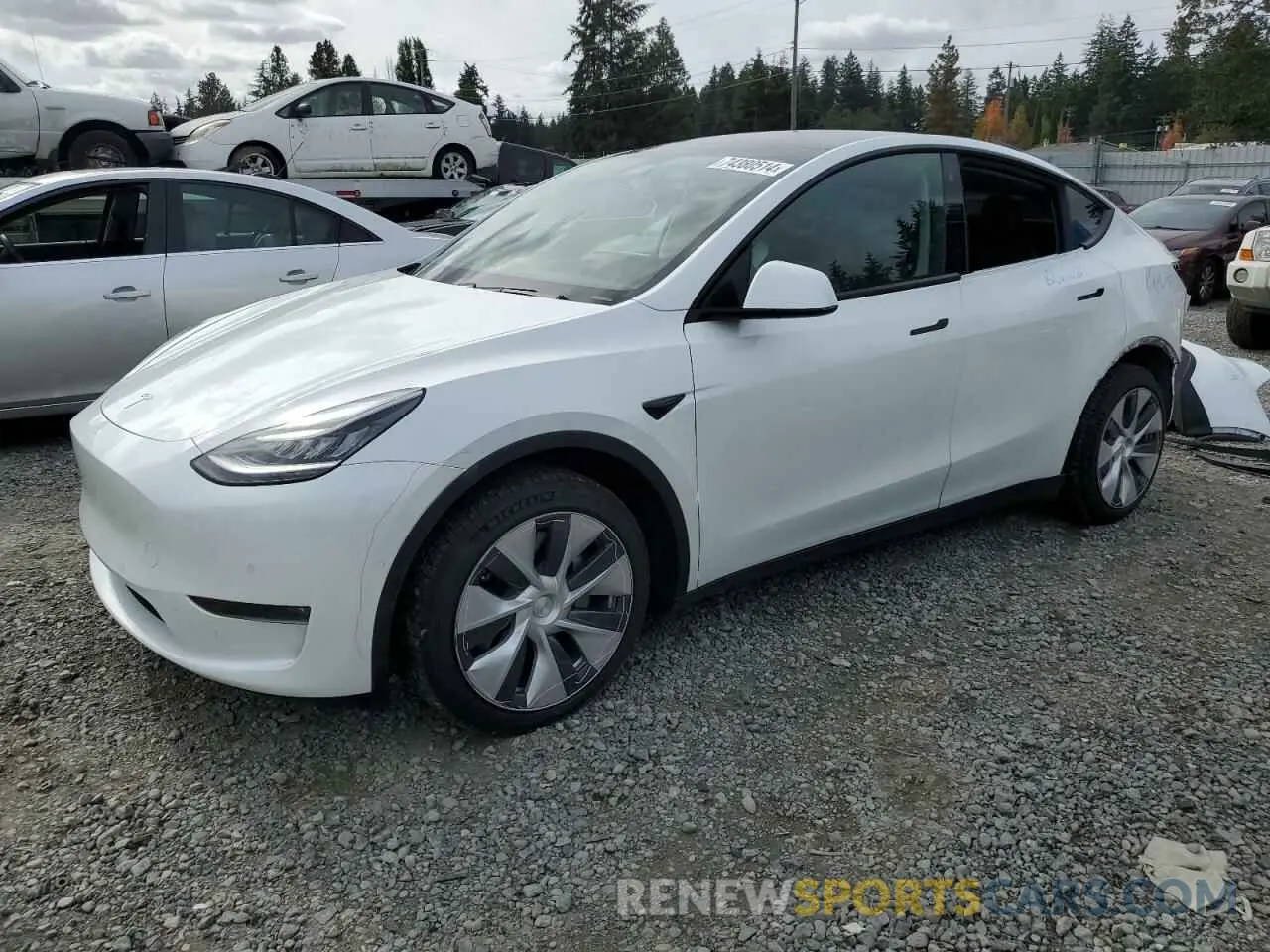 1 Photograph of a damaged car 5YJYGDEE2LF050558 TESLA MODEL Y 2020