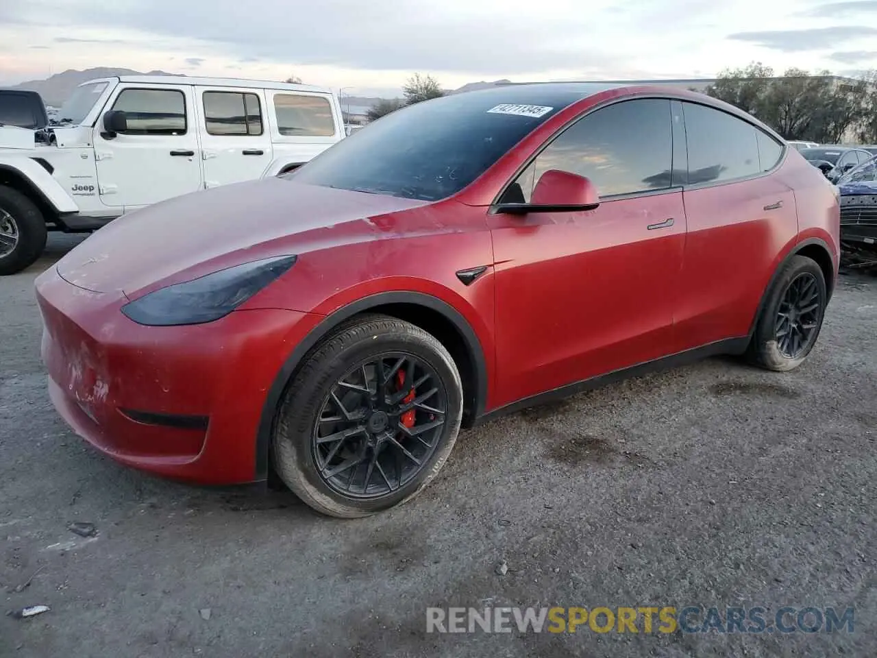 1 Photograph of a damaged car 5YJYGDEE3LF011297 TESLA MODEL Y 2020