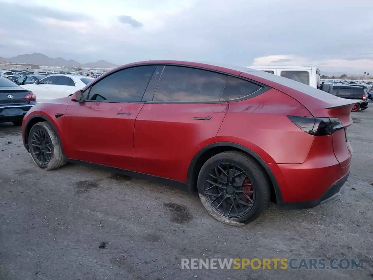 2 Photograph of a damaged car 5YJYGDEE3LF011297 TESLA MODEL Y 2020