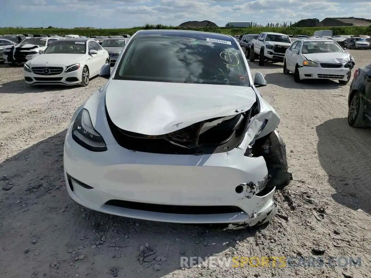 9 Photograph of a damaged car 5YJYGDEE3LF013518 TESLA MODEL Y 2020