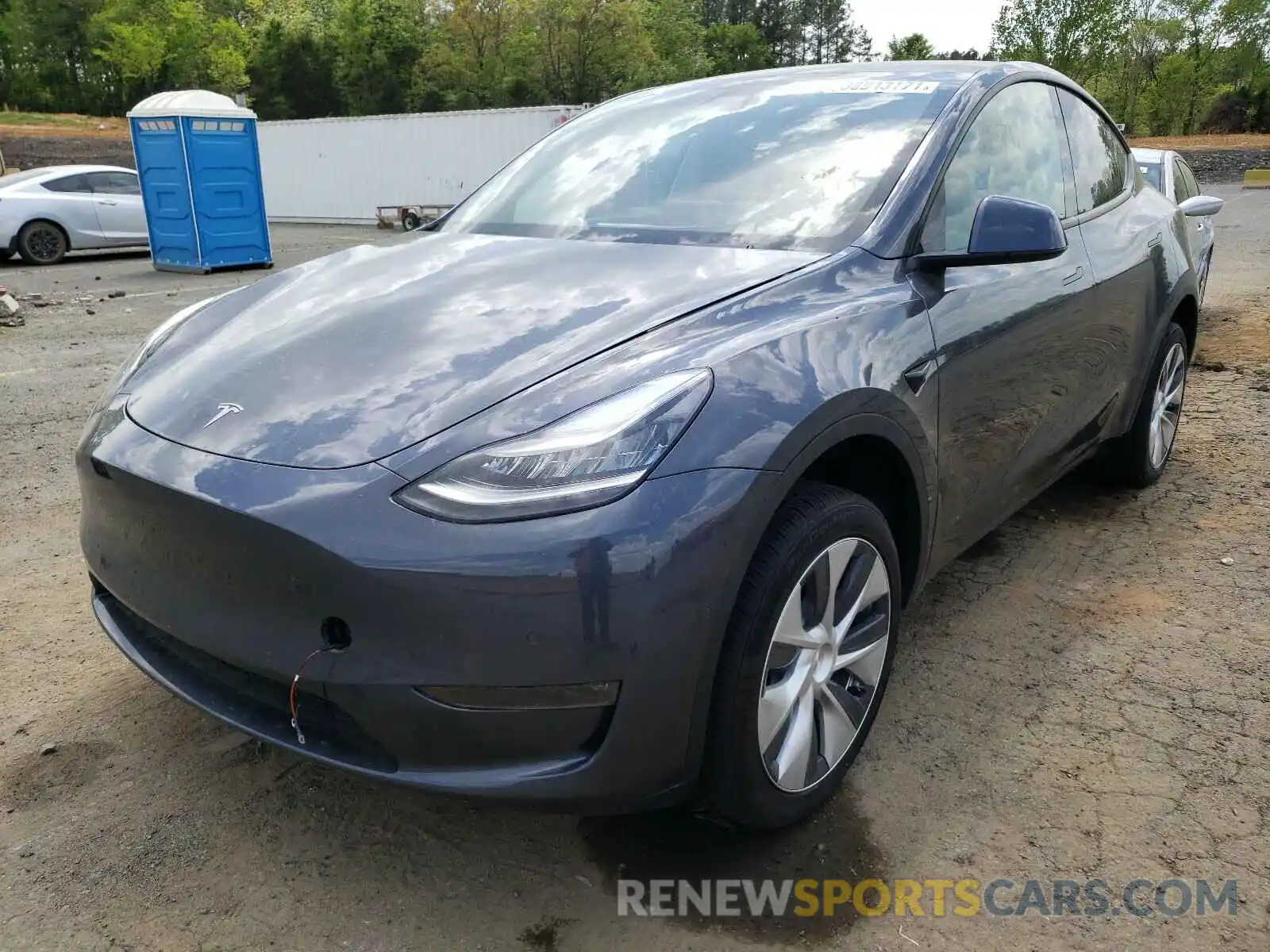 2 Photograph of a damaged car 5YJYGDEE3LF025989 TESLA MODEL Y 2020