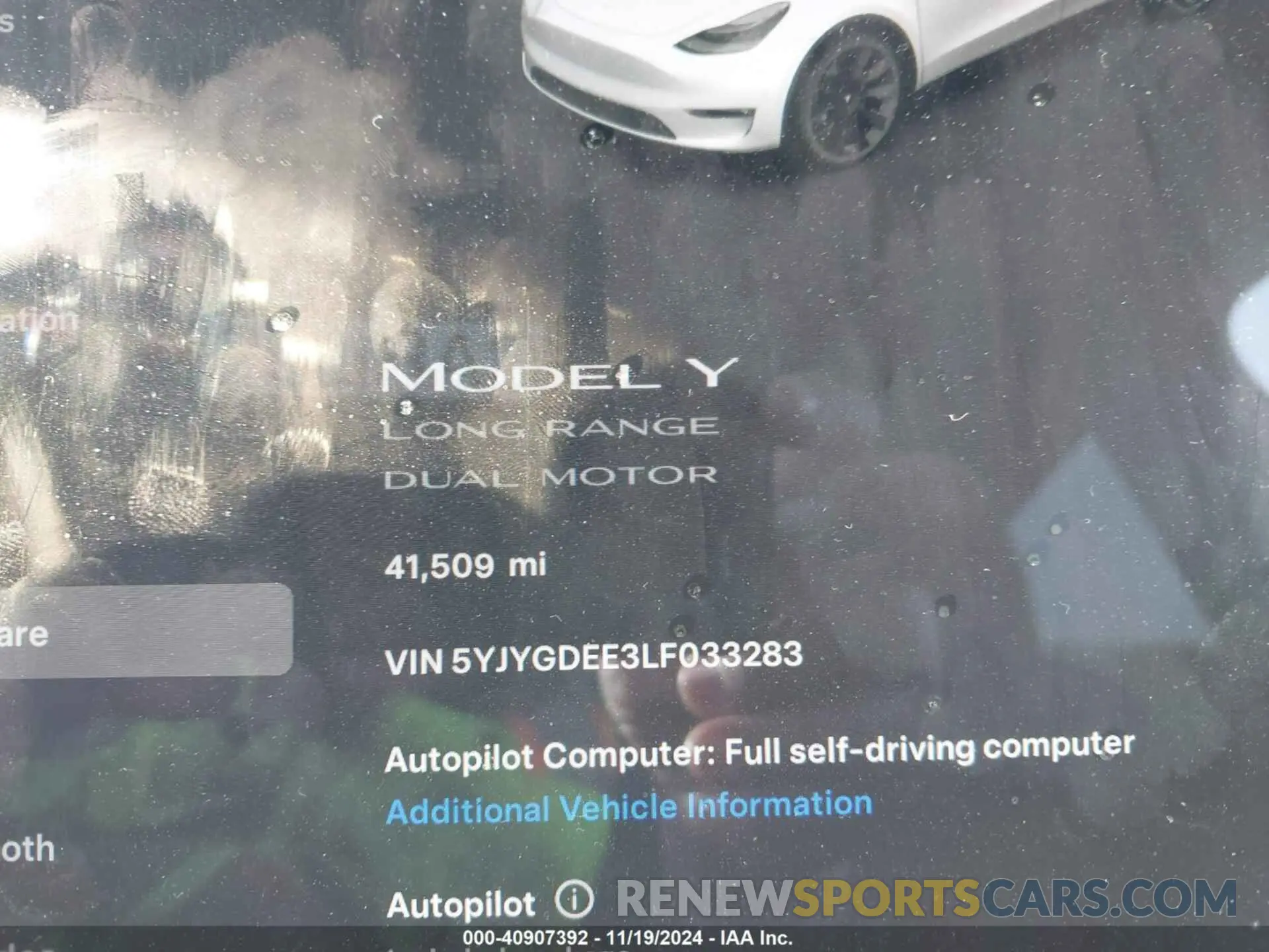 14 Photograph of a damaged car 5YJYGDEE3LF033283 TESLA MODEL Y 2020