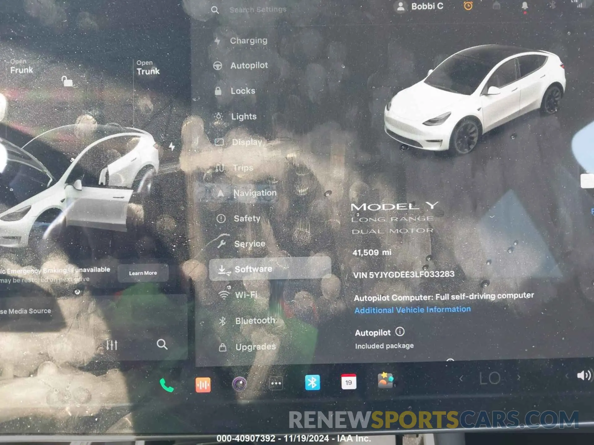 7 Photograph of a damaged car 5YJYGDEE3LF033283 TESLA MODEL Y 2020