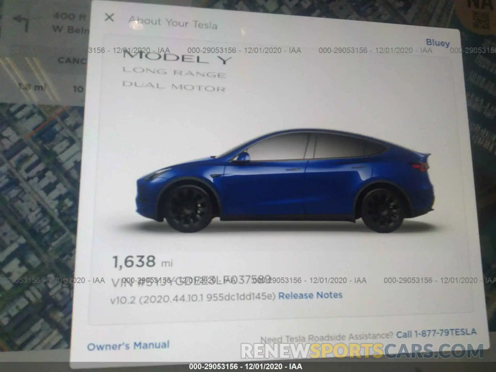 7 Photograph of a damaged car 5YJYGDEE3LF037589 TESLA MODEL Y 2020