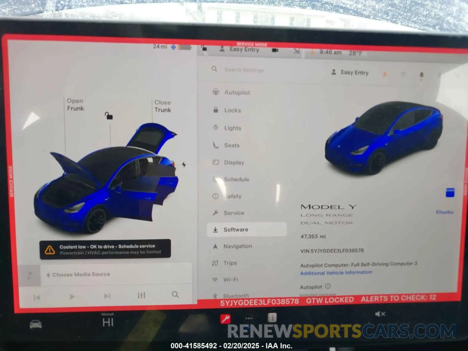 7 Photograph of a damaged car 5YJYGDEE3LF038578 TESLA MODEL Y 2020