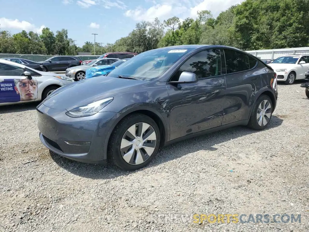 1 Photograph of a damaged car 5YJYGDEE3LF044056 TESLA MODEL Y 2020