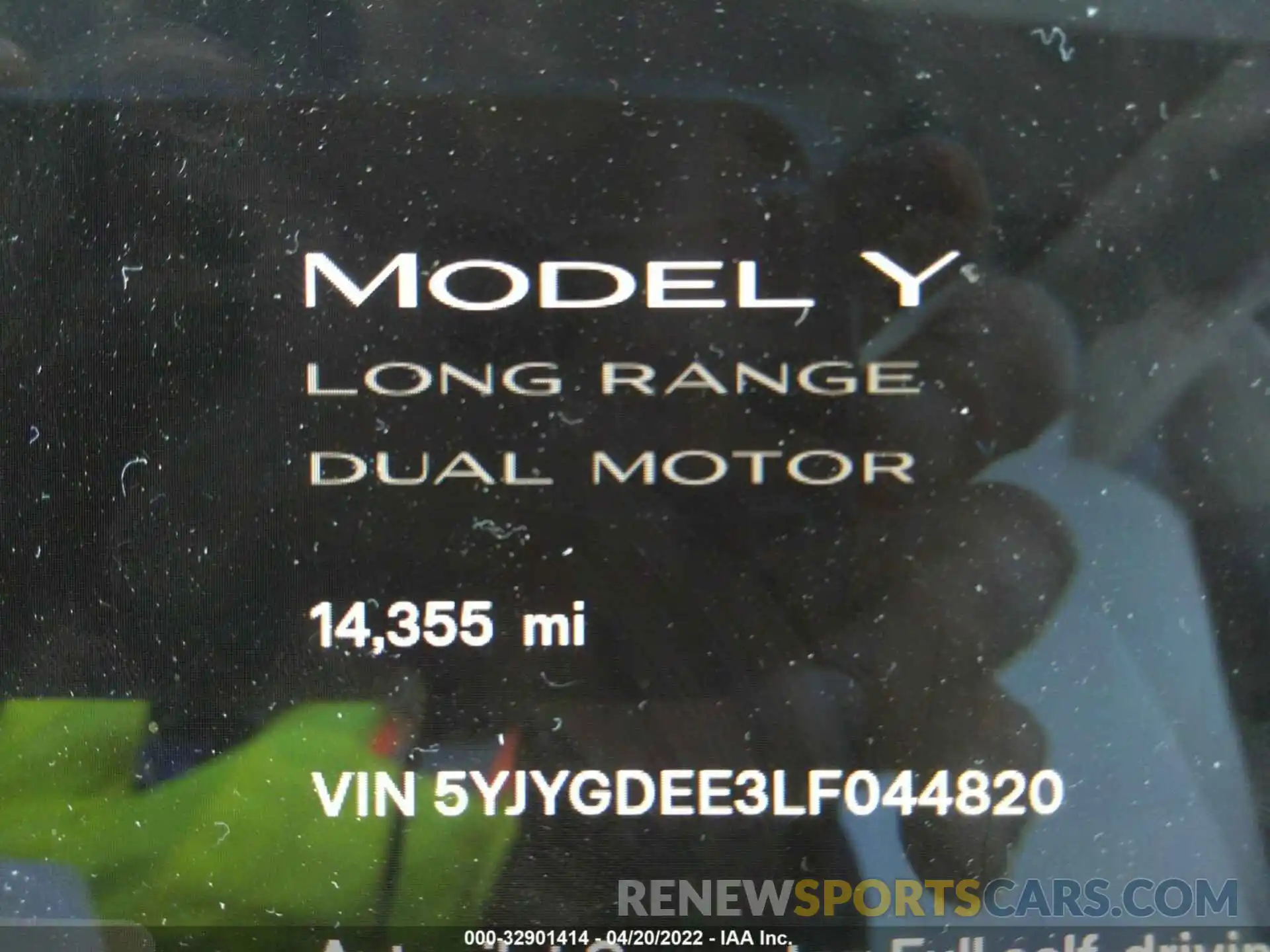 7 Photograph of a damaged car 5YJYGDEE3LF044820 TESLA MODEL Y 2020