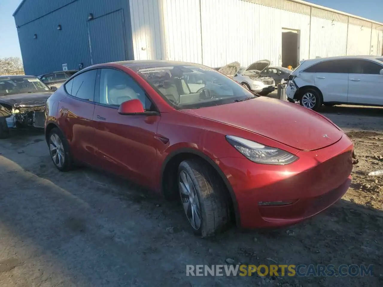 4 Photograph of a damaged car 5YJYGDEE3LF047460 TESLA MODEL Y 2020