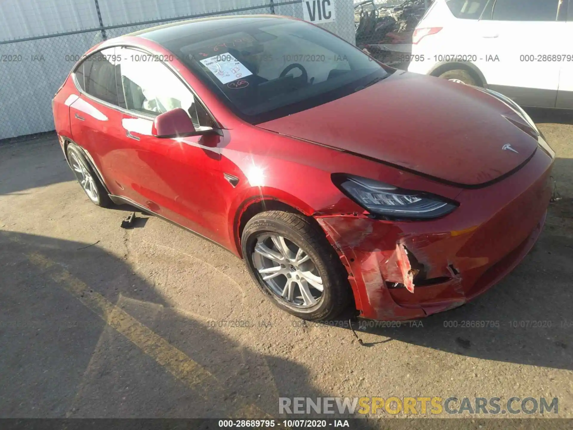 6 Photograph of a damaged car 5YJYGDEE3LF051458 TESLA MODEL Y 2020