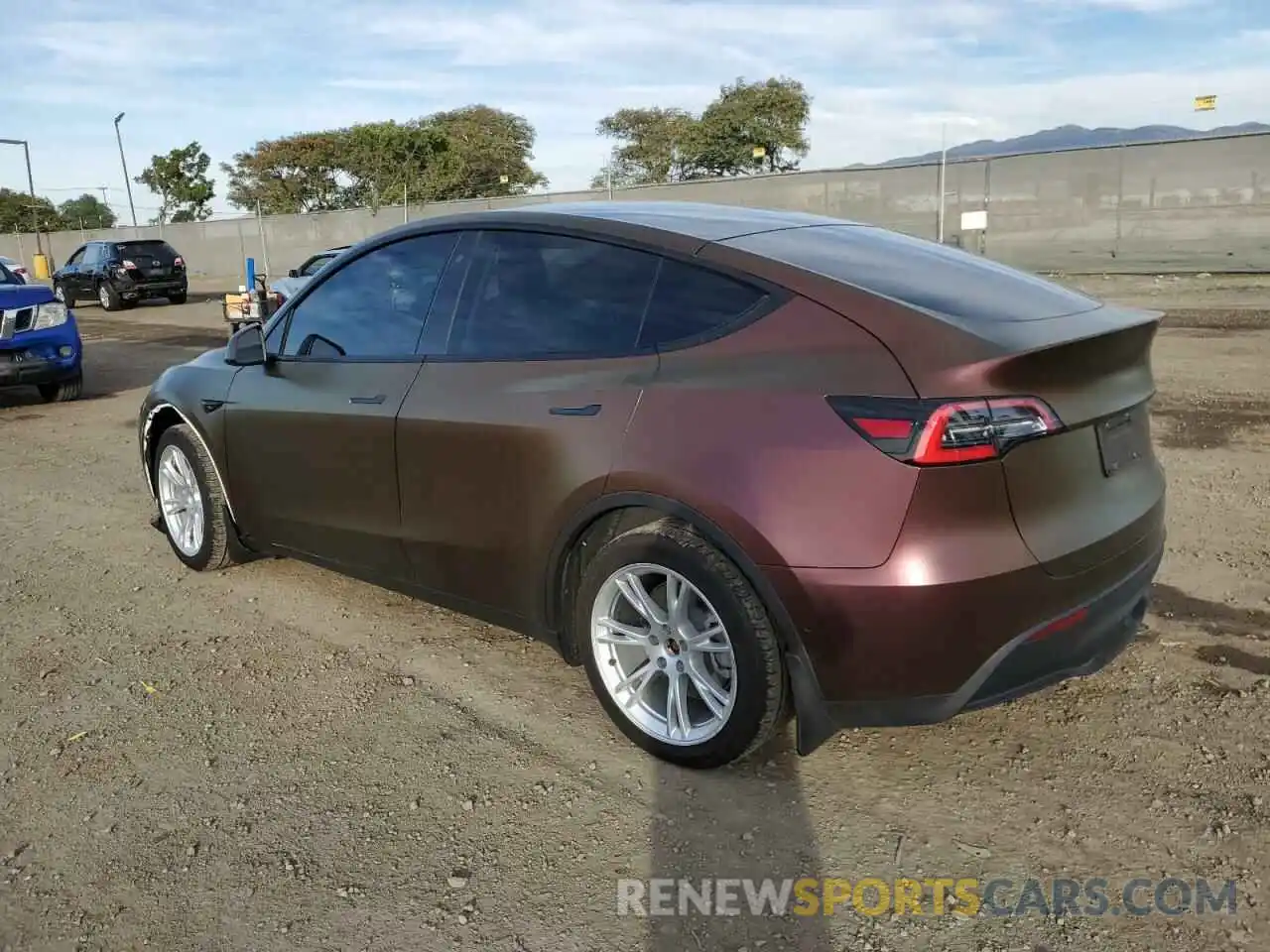 2 Photograph of a damaged car 5YJYGDEE3LF054490 TESLA MODEL Y 2020