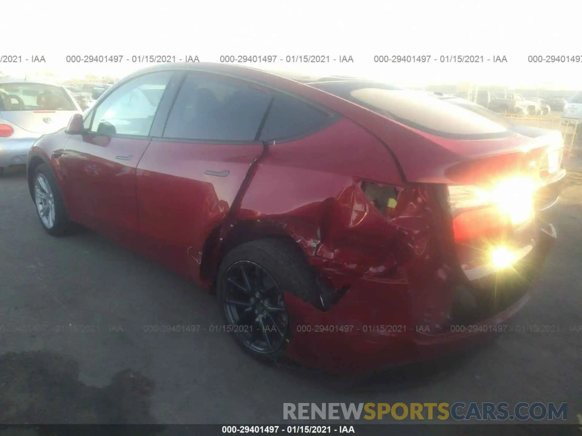 3 Photograph of a damaged car 5YJYGDEE3LF057079 TESLA MODEL Y 2020