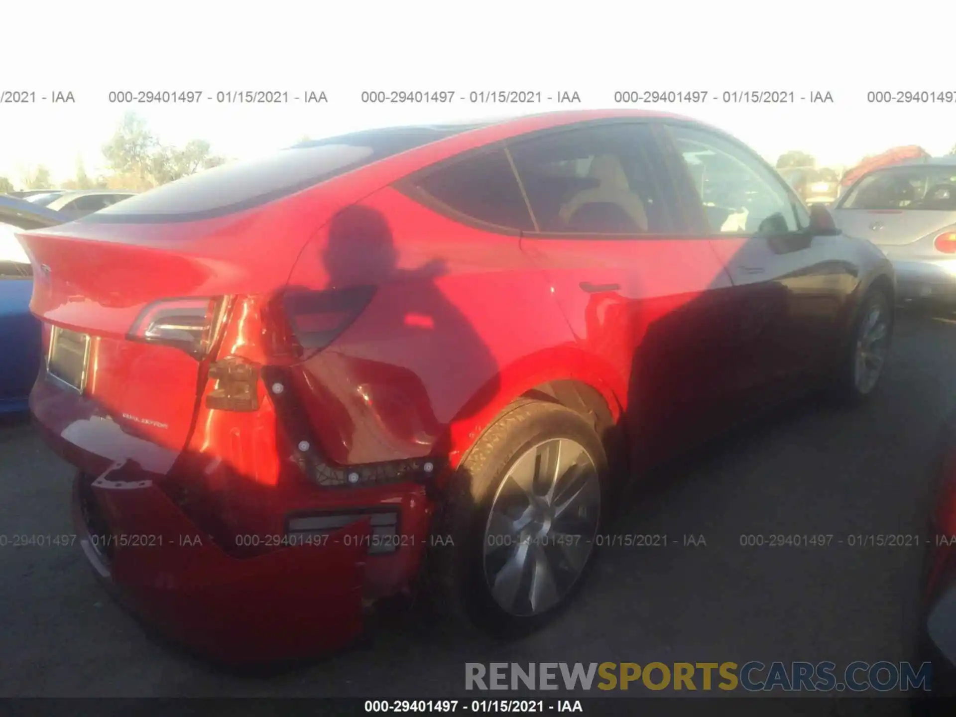 4 Photograph of a damaged car 5YJYGDEE3LF057079 TESLA MODEL Y 2020