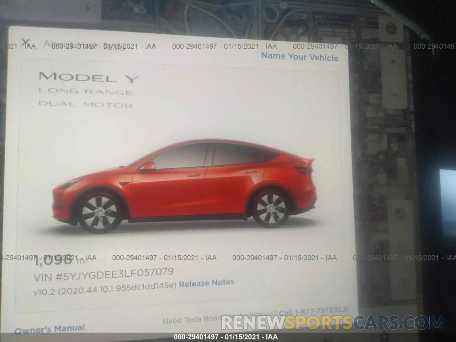 7 Photograph of a damaged car 5YJYGDEE3LF057079 TESLA MODEL Y 2020