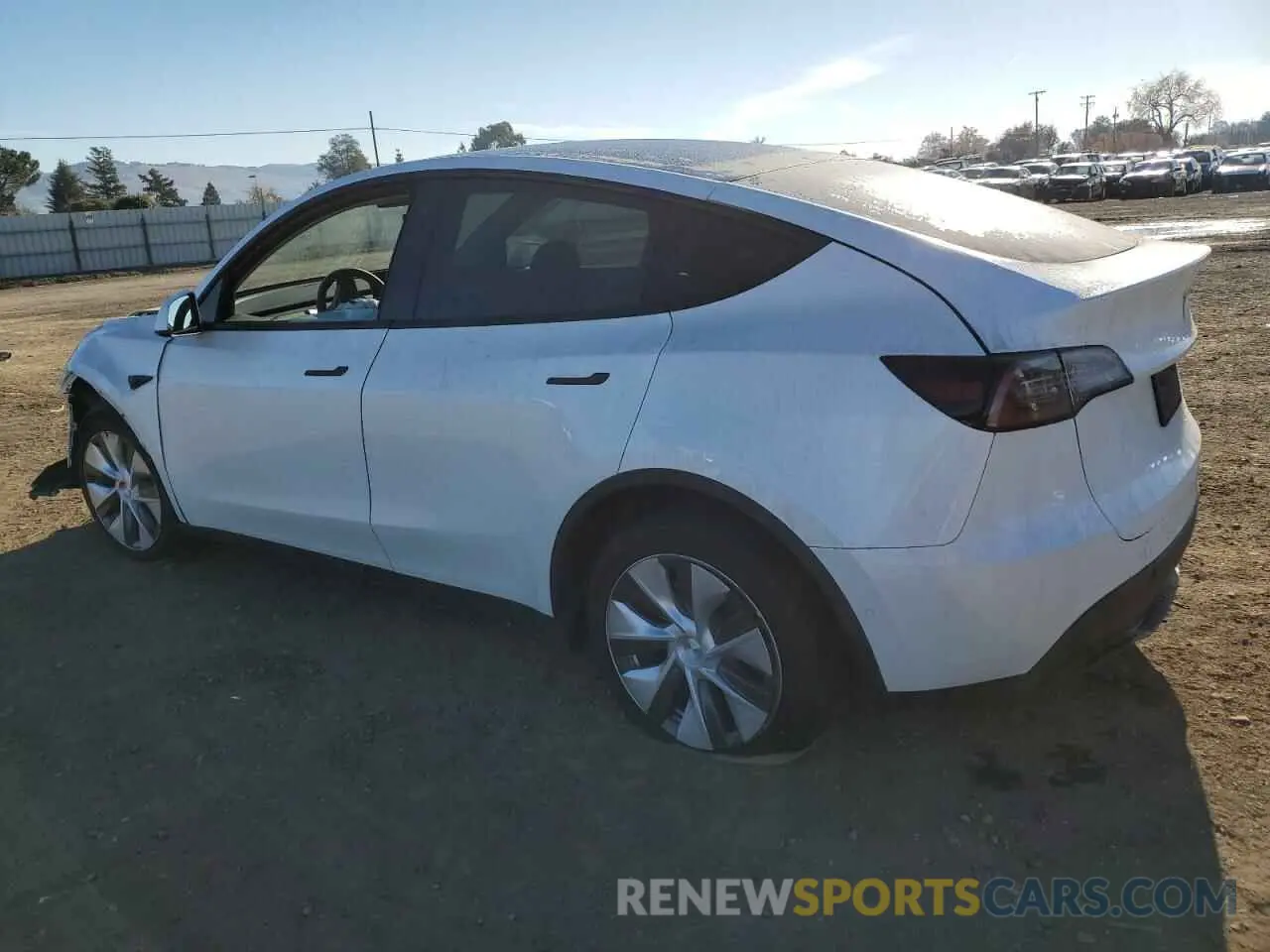 2 Photograph of a damaged car 5YJYGDEE4LF015455 TESLA MODEL Y 2020