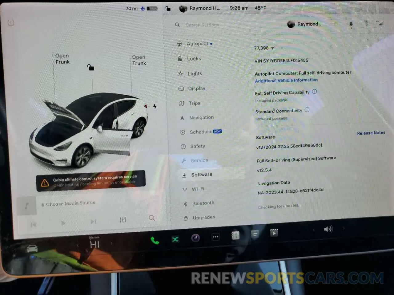 9 Photograph of a damaged car 5YJYGDEE4LF015455 TESLA MODEL Y 2020
