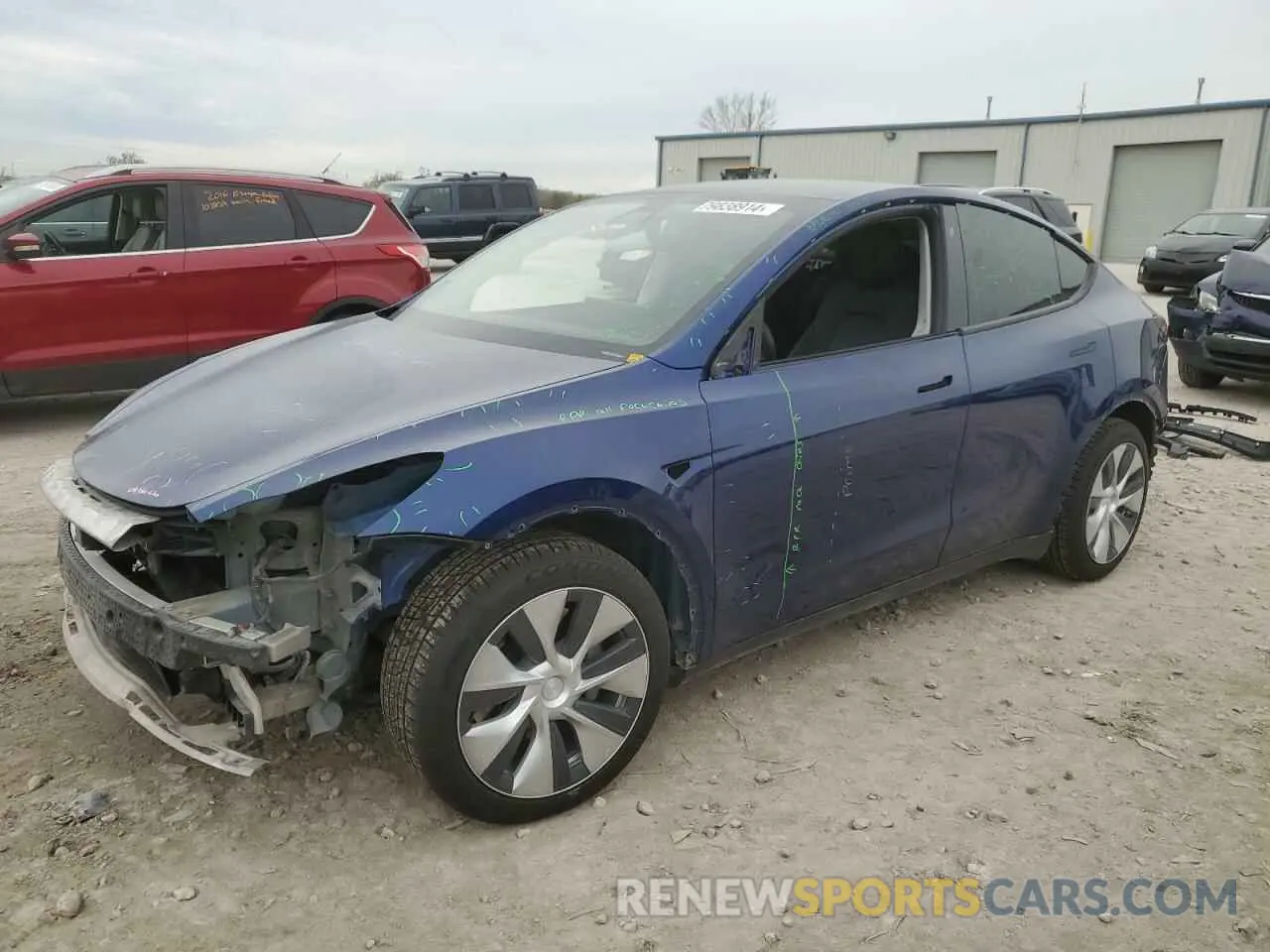 1 Photograph of a damaged car 5YJYGDEE4LF016671 TESLA MODEL Y 2020