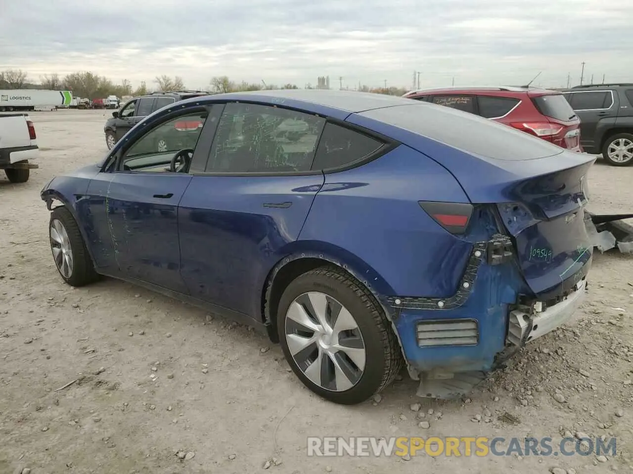 2 Photograph of a damaged car 5YJYGDEE4LF016671 TESLA MODEL Y 2020