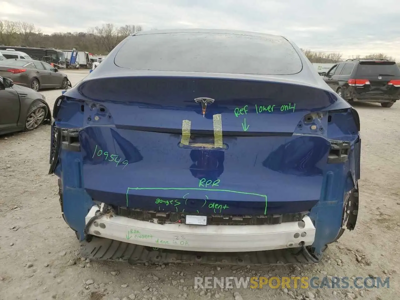 6 Photograph of a damaged car 5YJYGDEE4LF016671 TESLA MODEL Y 2020