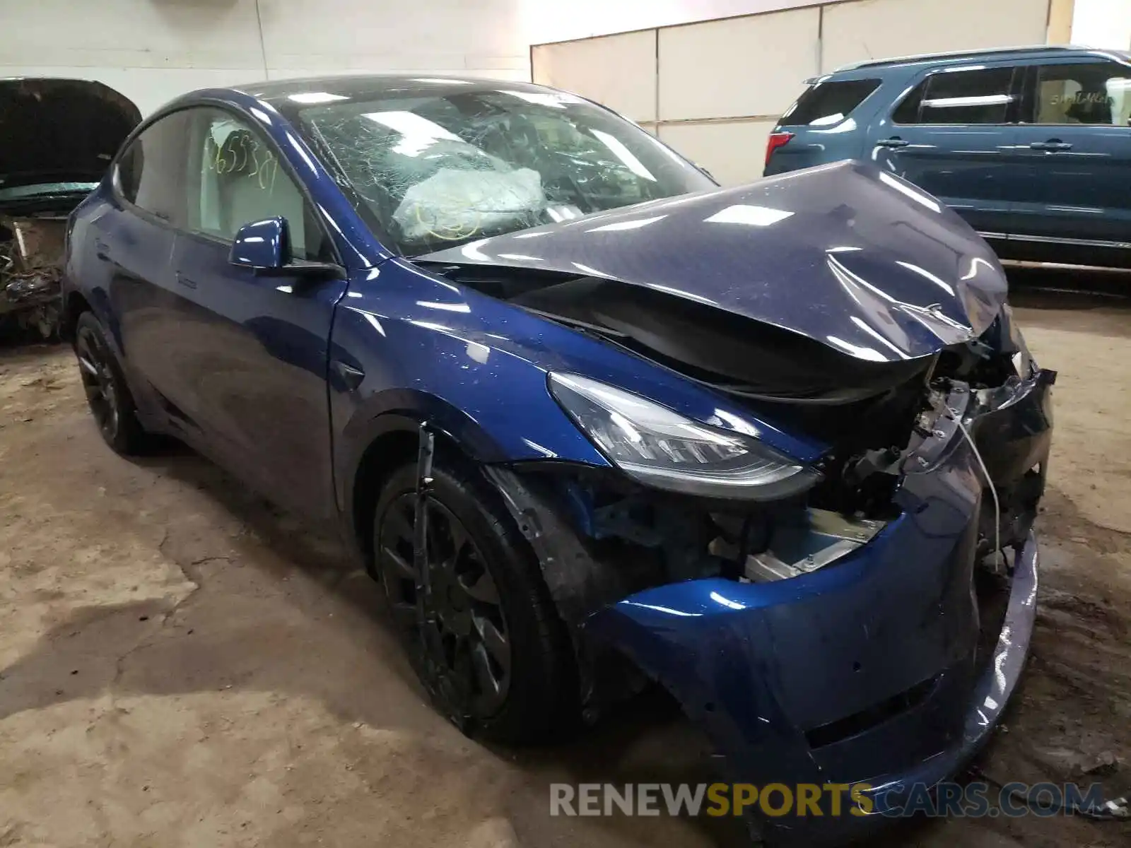 1 Photograph of a damaged car 5YJYGDEE4LF020090 TESLA MODEL Y 2020