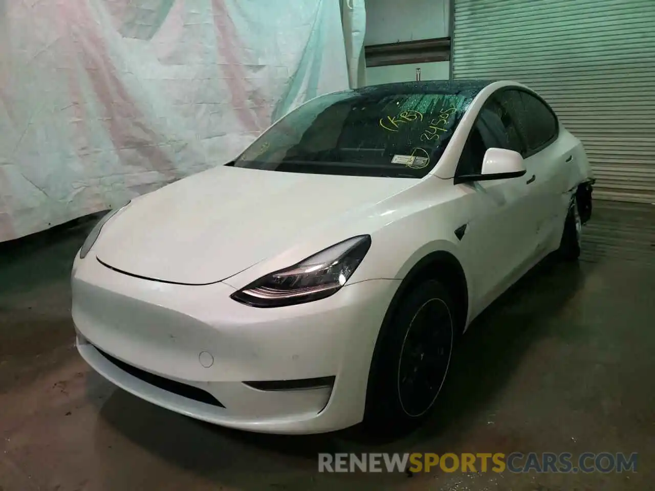 2 Photograph of a damaged car 5YJYGDEE4LF026570 TESLA MODEL Y 2020