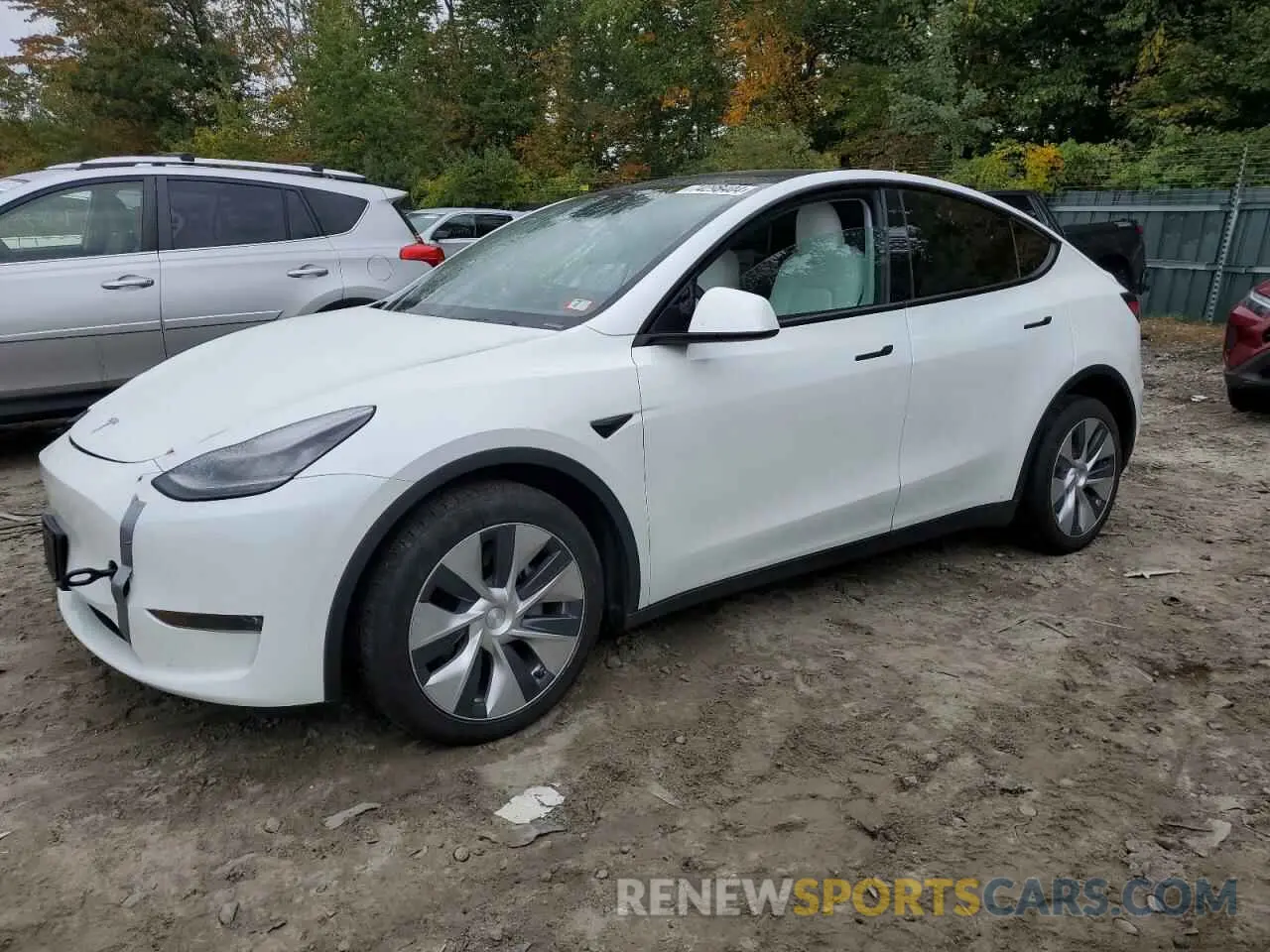 1 Photograph of a damaged car 5YJYGDEE4LF027654 TESLA MODEL Y 2020