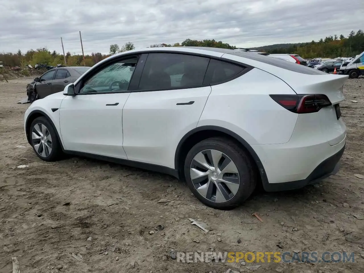 2 Photograph of a damaged car 5YJYGDEE4LF027654 TESLA MODEL Y 2020