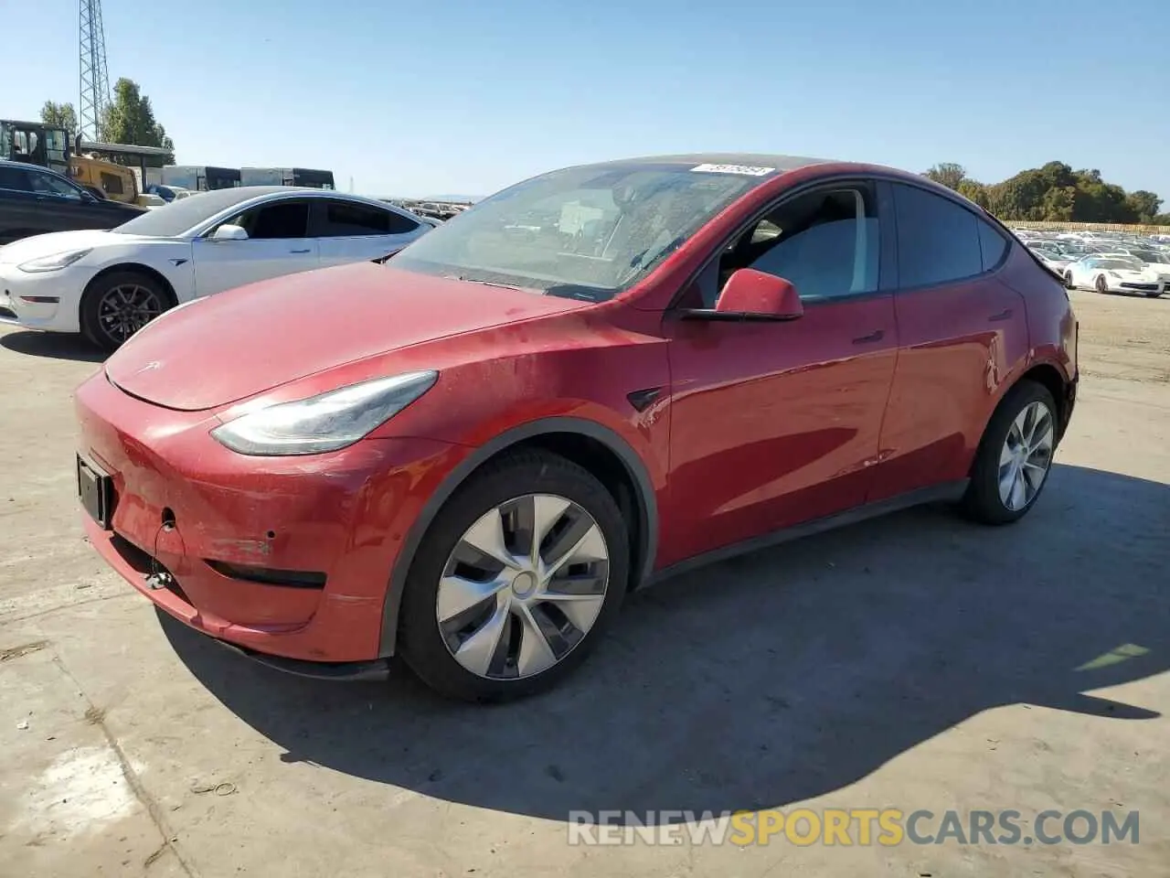 1 Photograph of a damaged car 5YJYGDEE4LF031669 TESLA MODEL Y 2020