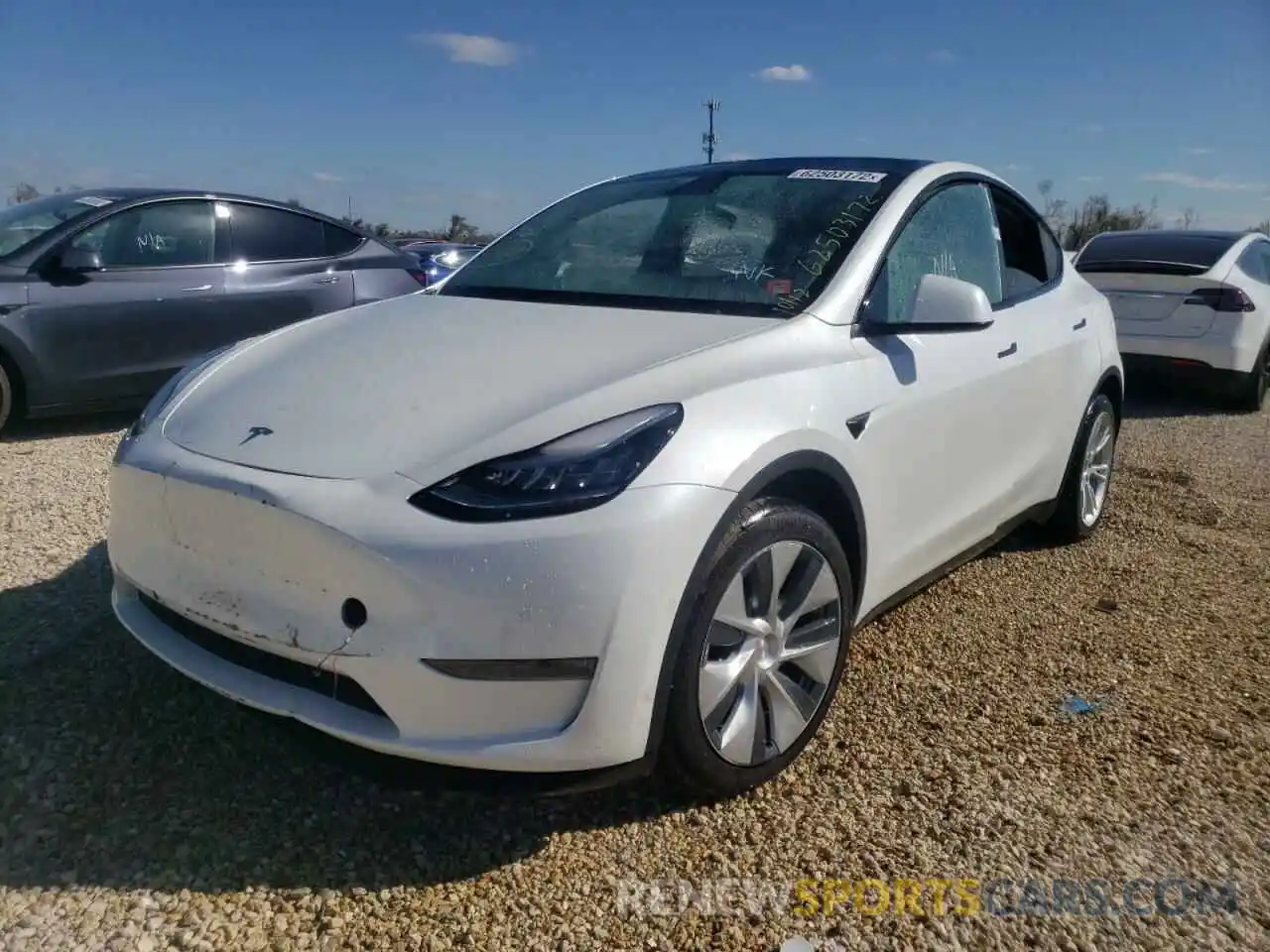 2 Photograph of a damaged car 5YJYGDEE4LF039531 TESLA MODEL Y 2020