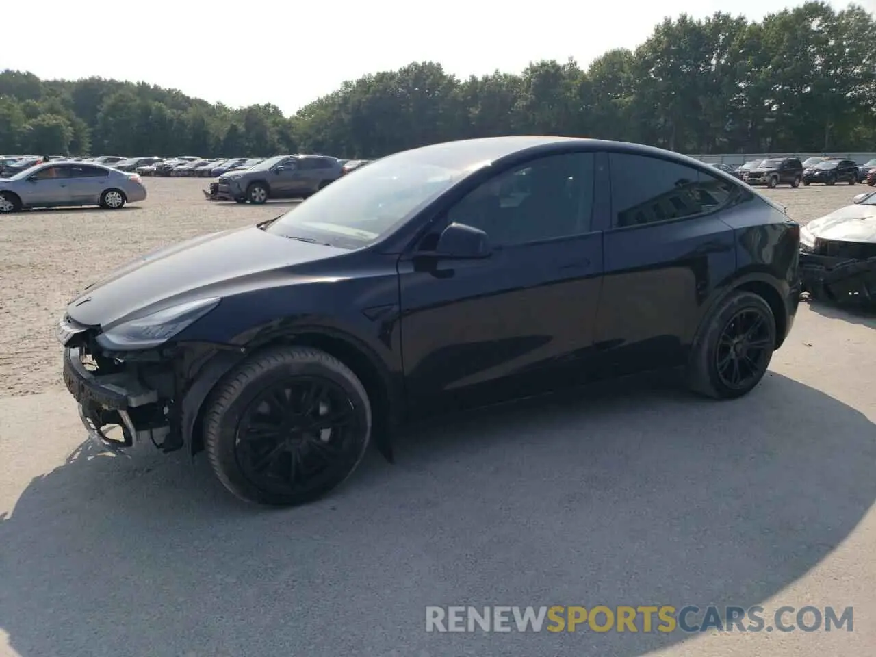 1 Photograph of a damaged car 5YJYGDEE4LF048343 TESLA MODEL Y 2020