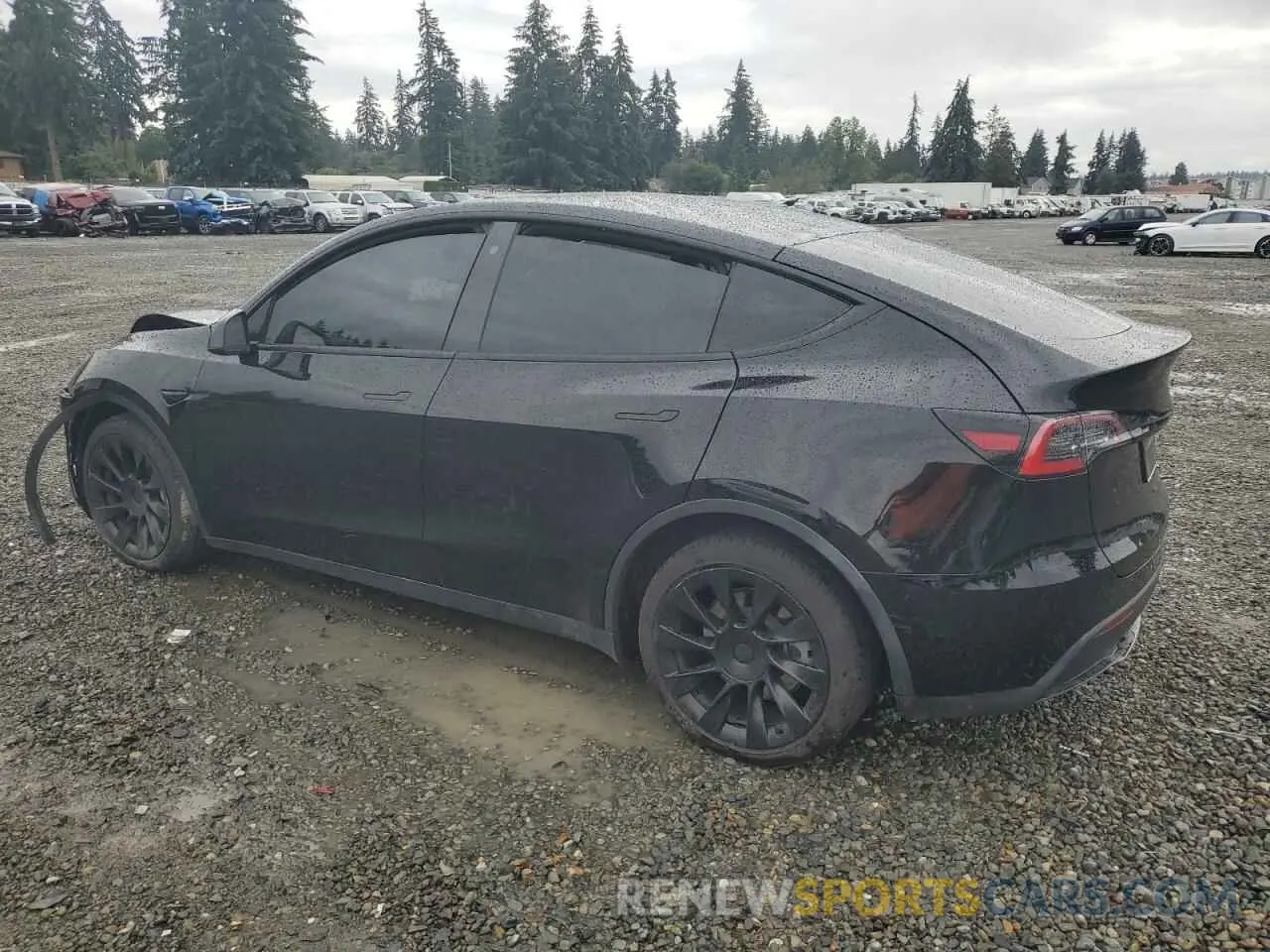 2 Photograph of a damaged car 5YJYGDEE4LF052716 TESLA MODEL Y 2020