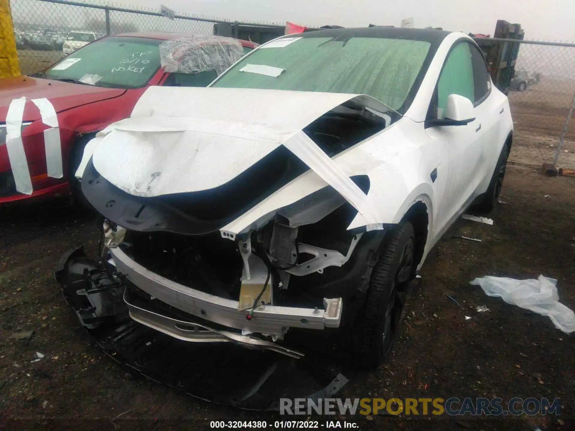 2 Photograph of a damaged car 5YJYGDEE4LF056443 TESLA MODEL Y 2020