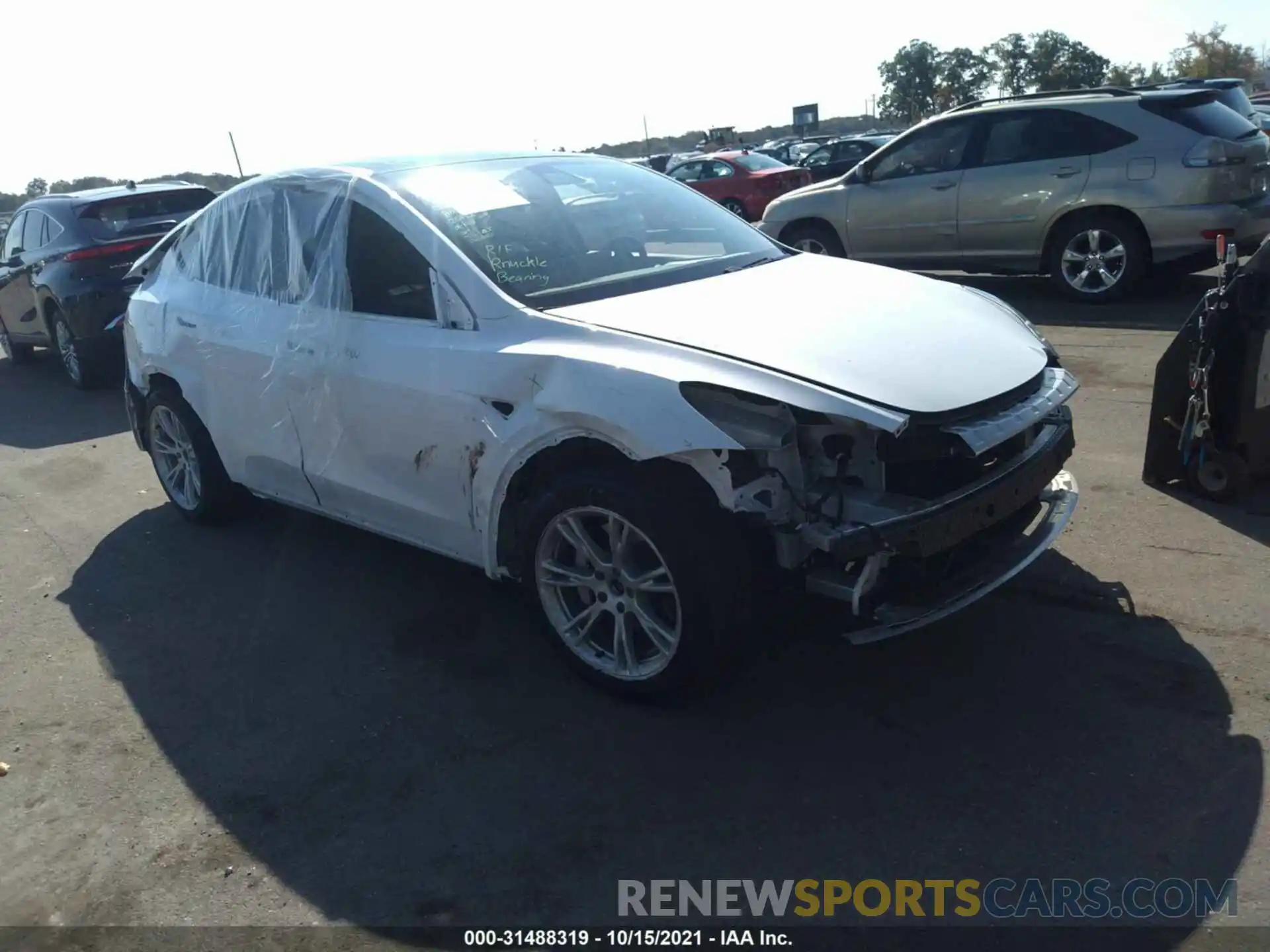 1 Photograph of a damaged car 5YJYGDEE5LF009129 TESLA MODEL Y 2020