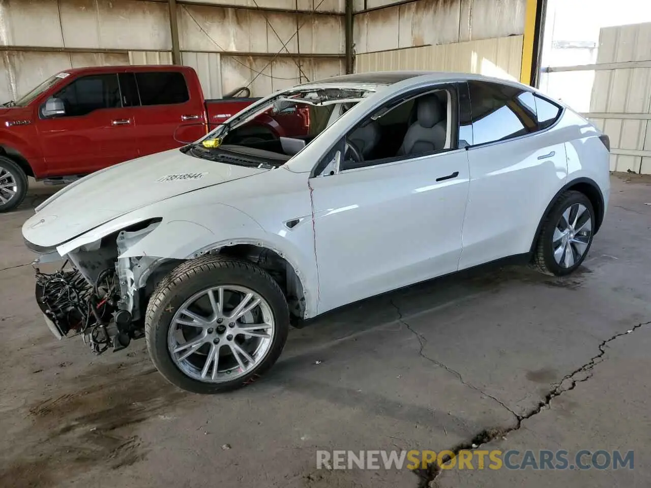 1 Photograph of a damaged car 5YJYGDEE5LF009342 TESLA MODEL Y 2020