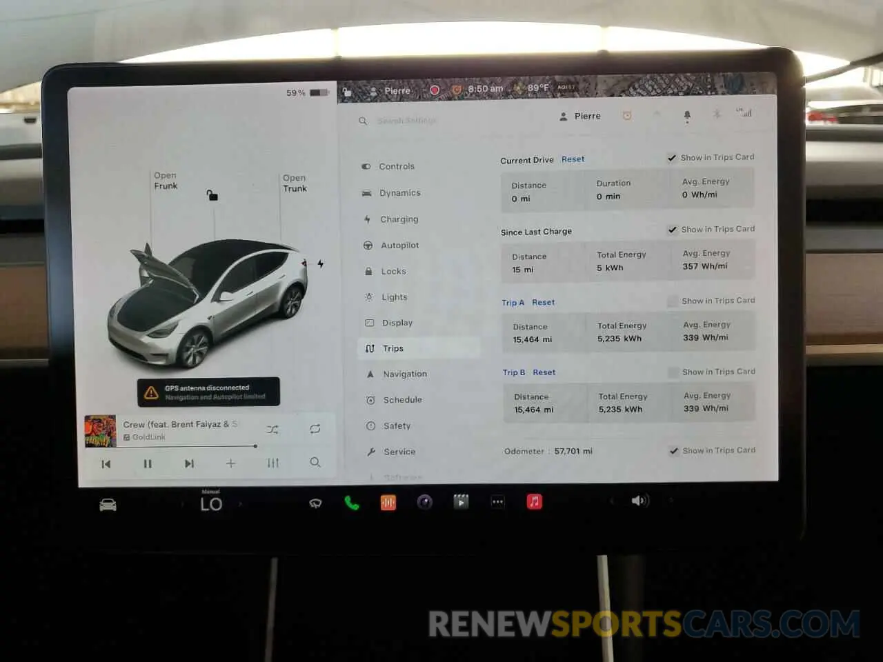 9 Photograph of a damaged car 5YJYGDEE5LF009342 TESLA MODEL Y 2020