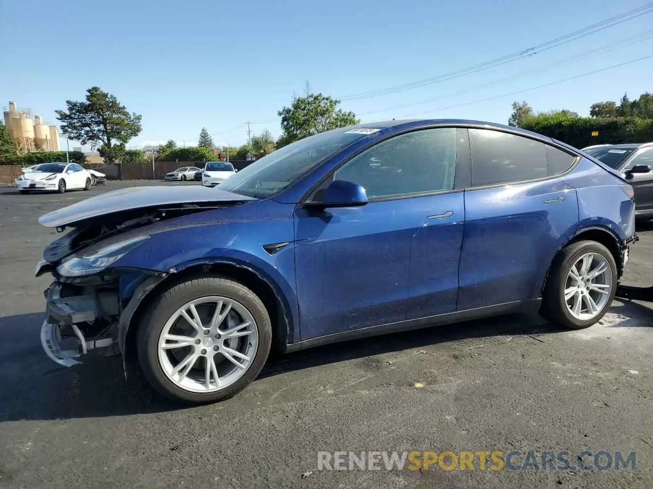 1 Photograph of a damaged car 5YJYGDEE5LF010247 TESLA MODEL Y 2020