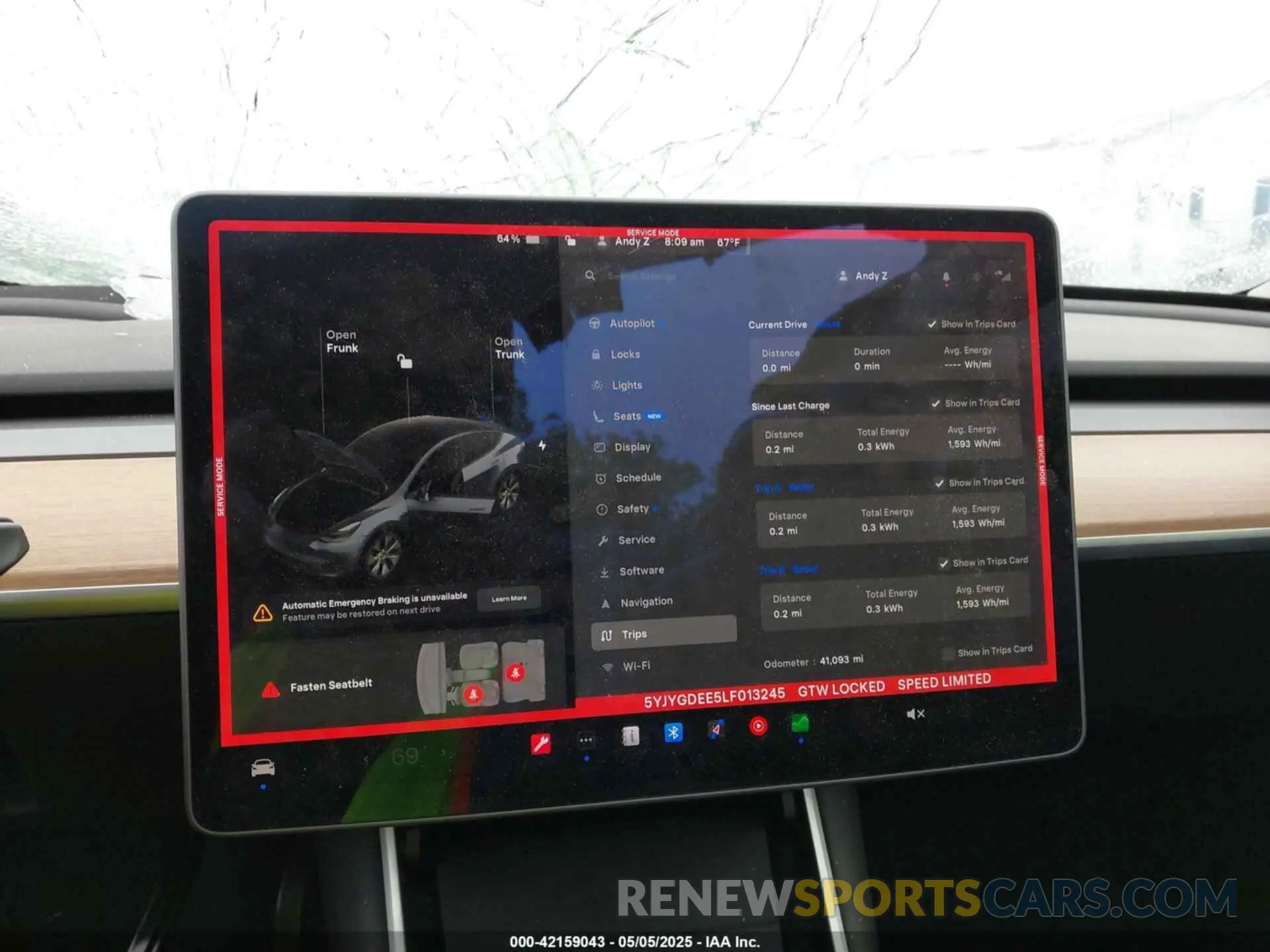 19 Photograph of a damaged car 5YJYGDEE5LF013245 TESLA MODEL Y 2020