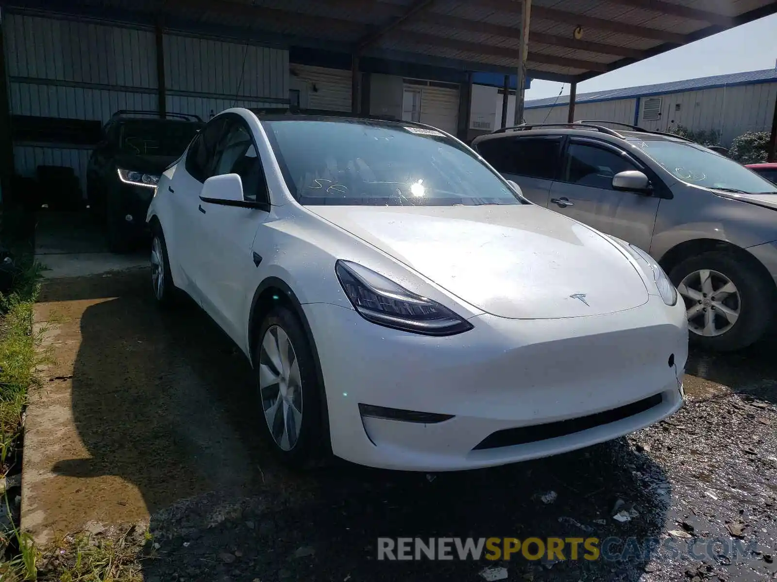 1 Photograph of a damaged car 5YJYGDEE5LF032202 TESLA MODEL Y 2020